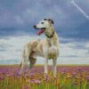 white Lurcher diamond paintings