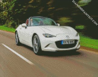 white Mx5 diamond paintings