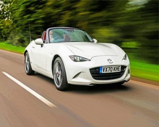 white Mx5 diamond paintings