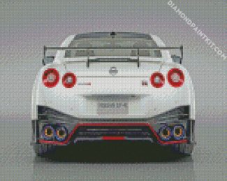 white nissan gtr diamond paintings