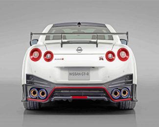 white nissan gtr diamond paintings