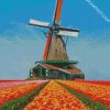 windmill keukenhof garden diamond paintings