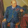 winston churchill Portrait diamond paintings