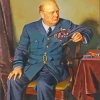 winston churchill Portrait diamond paintings