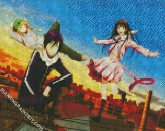 Yato And Yukine And Hiyori Iki Noragami diamond painting