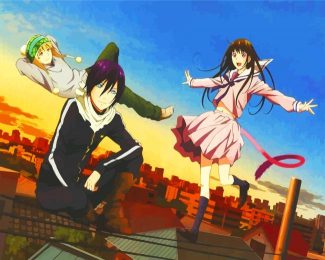 Yato And Yukine And Hiyori Iki Noragami diamond painting