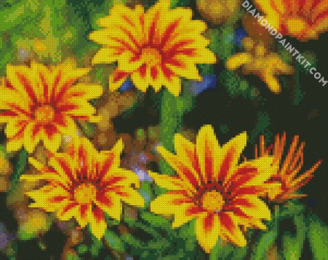 yellow Gazanias diamond paintings