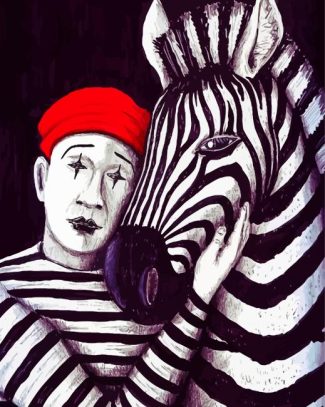 zebra and mime diamond painting