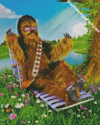 Chewbacca Enjoying The Summer diamond painting