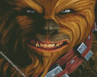 Chewbacca Star Wars Illustartion diamond painting