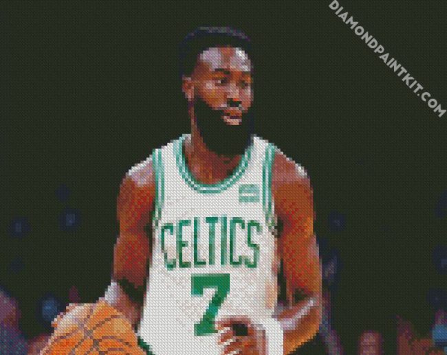 Jaylen Brown Celtics diamond painting