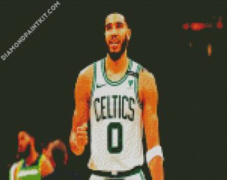 Jayson Tatum Celtics diamond painting