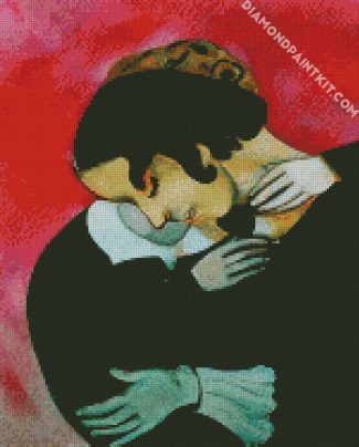 Lovers In Pink Chagall diamond painting