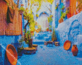 Morocco Chefchaouen diamond painting