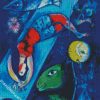 The Blue Circus Chagall diamond painting