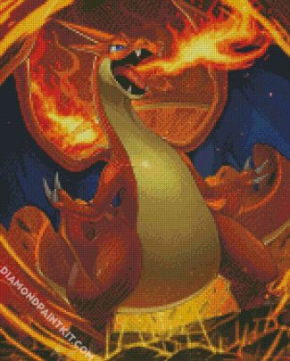 Aesthetic Charizard diamond painting