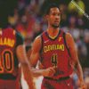 Aesthetic Evan Mobley Cavaliers diamond painting