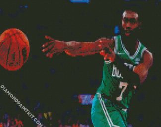 Aesthetic Jaylen Brown Celtics diamond painting