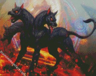 Aesthetic Cerberus diamond painting