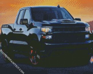 Black Chevy 2 diamond painting