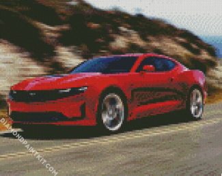 Red Chevrolet 2 diamond painting