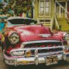 Red Chevy diamond painting