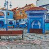 The Blue City Chefchaouen diamond painting