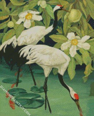 White Birds diamond painting