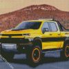 Yellow Chevy diamond painting