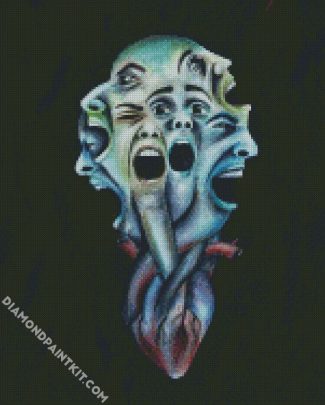 Abstract Scream Art diamond painting