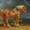 Brown Shire Horse diamond painting