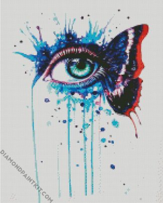 Butterfly Splash Eye diamond painting