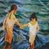 Childre In The Sea Sorolla Art diamond painting