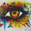 Colorful Splash Eye diamond painting