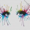 Colorful Splash Eyes diamond painting