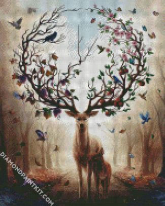 Fantasy Seasons Stag diamond painting