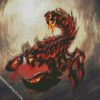 Fire Scorpion diamond painting