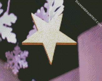 Gold Star diamond painting