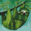 Green Sloth diamond painting