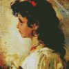 Italian Girl Portrait diamond painting