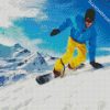 Man Snowboarding diamond painting