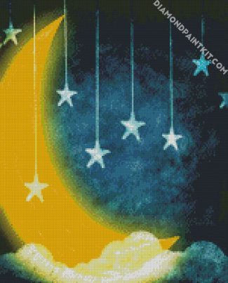 Moon And Stars diamond painting