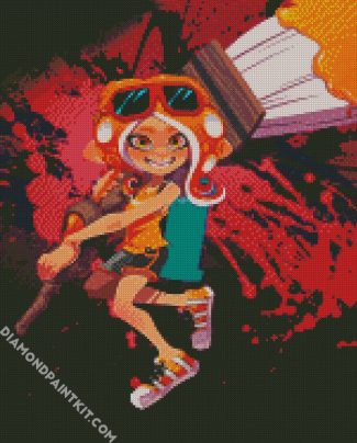 Octoling Splatoon Game diamond painting