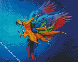 Parrot Splash diamond painting