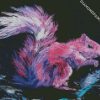 Pink Squirrel diamond painting