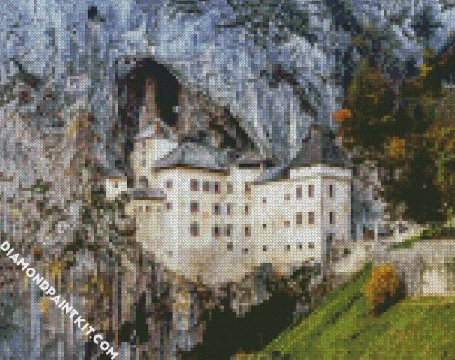 Predjama Castle Slovenia diamond painting