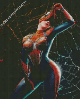 Spider Girl diamond painting