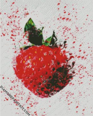 Splash Strawberry diamond painting