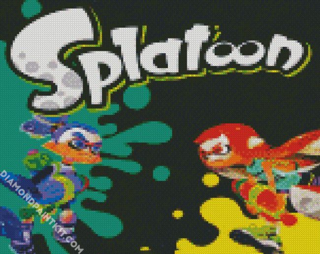 Splatoon Video Game diamond painting