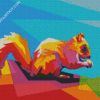 Squirrel Pop Art diamond painting